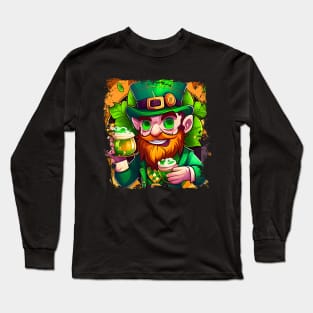 Lucky Leprechaun Beer With Me St. Patrick's Day Long Sleeve T-Shirt